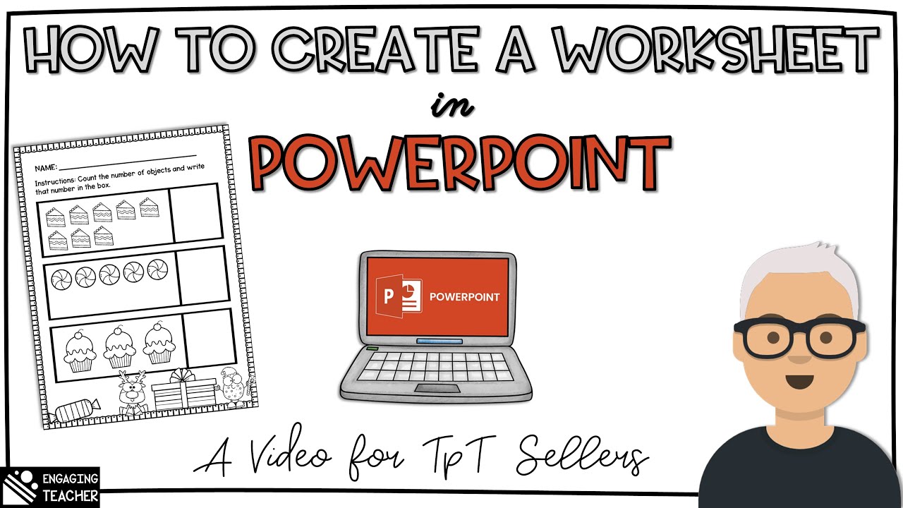 How to Make a Worksheet in PowerPoint for TpT Sellers (and save as a