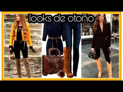 Outfits Con Botas Largas Café Y Outfits Con Botas Largas Color Vino / Moda  Otoño Invierno - YouTube