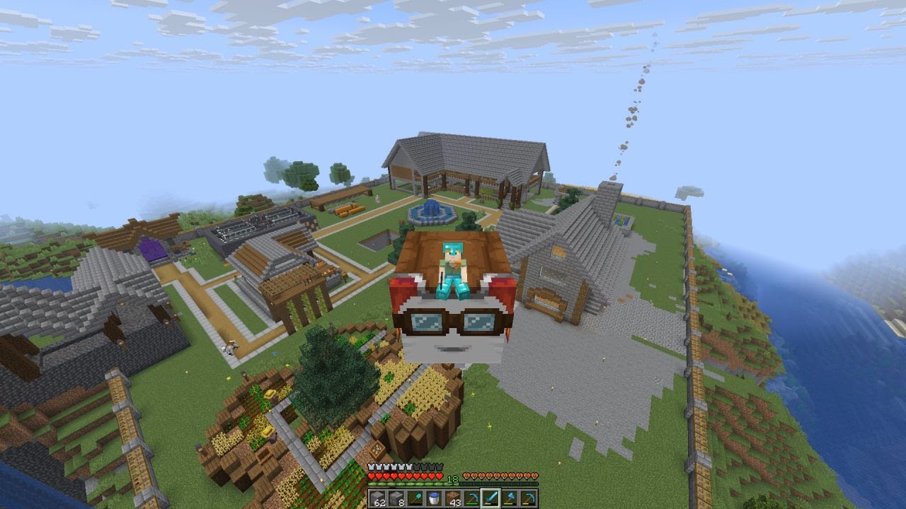 Minecraft Survival Live – Day 18: My Biggest Build Yet! - YouTube