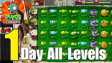 Plants vs Zombies - Gameplay Walkthrough Part 1 - Day: All Levels [1-10] (Android, IOS)