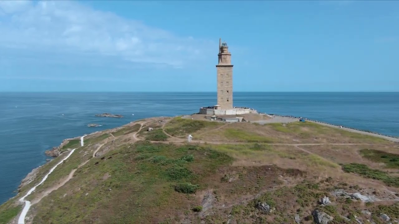 Torre de Hércules  Playa de las Lapas  A Coruña Galicia España