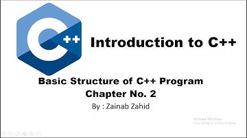 C++  |  Basic Structure of C++ program | Preprocessor directive | Header files | main() | Token