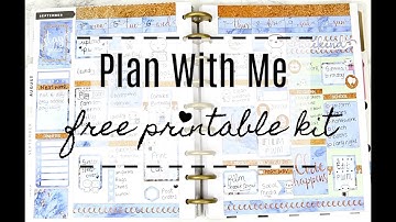 Plan with me using Free Printable stickers // pwm white space