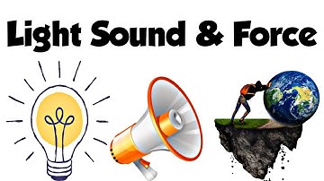 EVS Topic - Light, Sound & Force || CBSE Grade 3rd || Kidos Edu Point