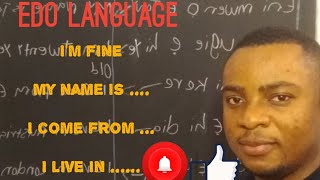 ẸDO LANGUAGE  LESSON # 4