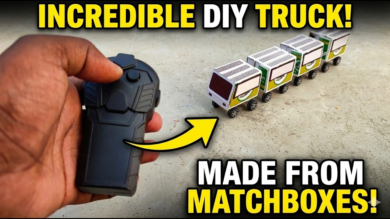 How to Make an RC Train Using Matchboxes | DIY Remote Control Toy Train ...