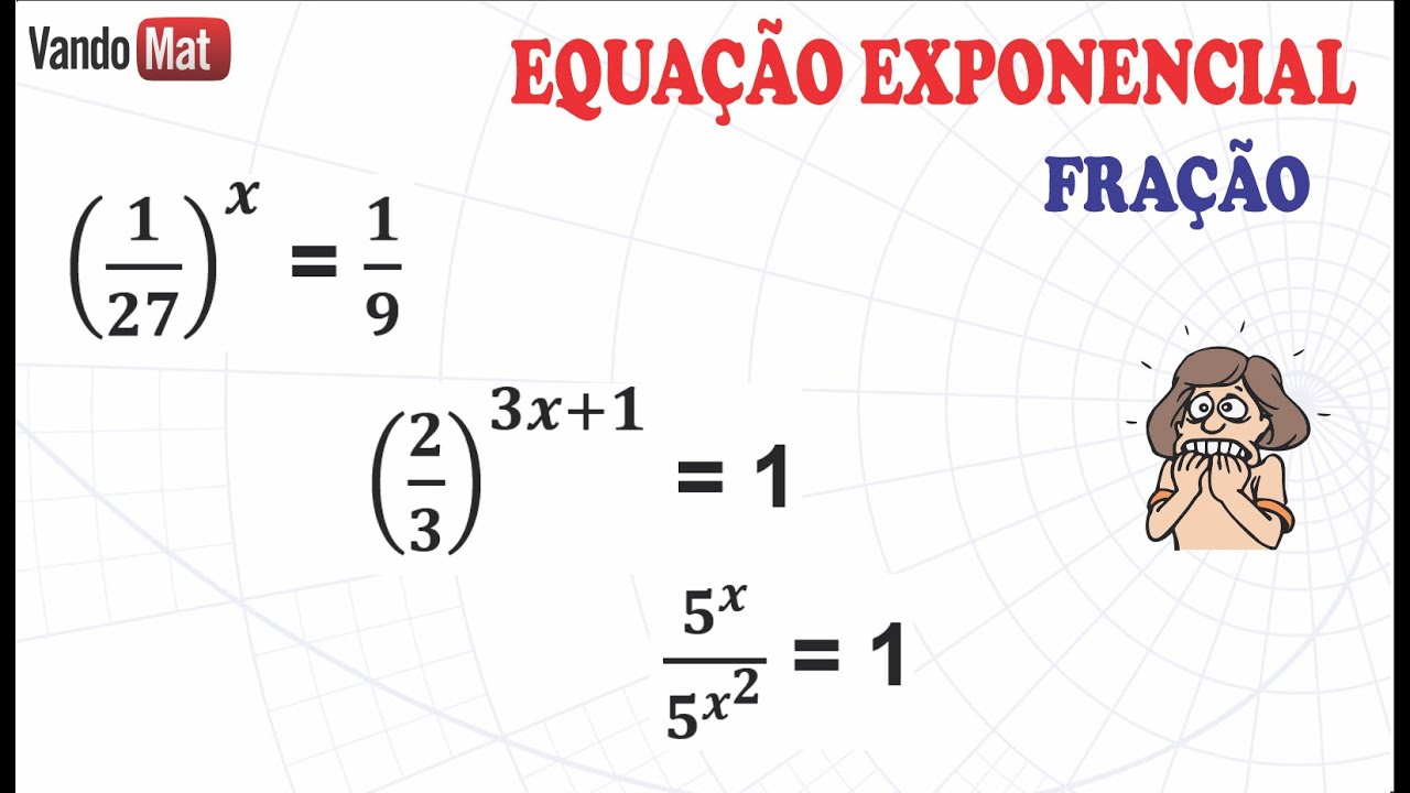 EQUAÇÃO EXPONENCIAL #3 FRAÇÕES ELABORADAS #enem #concurso #encceja #matemática #equaçãoexponencial