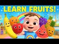 🍎 Learn Fruits for Kids | Fruits Song for Toddlers & Preschoolers 🎵🍌