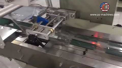 Dish washing sponge one piece automatic horizontal type feeding bag wrapping sealing packing machine