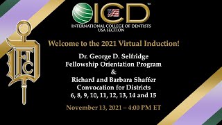 2021 ICD USA Section Virtual Induction Ceremony