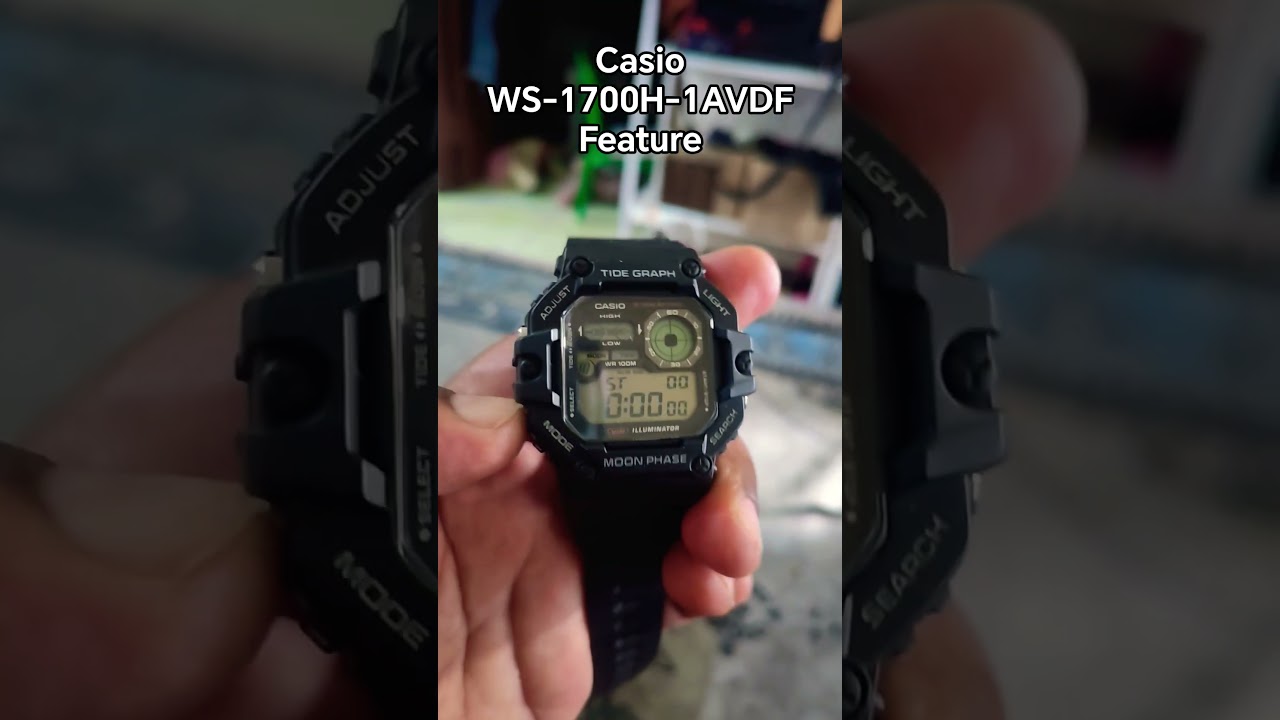 WS-1700H-1AVDF Tide and Moon graph feature 