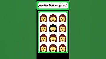 Find the Odd emoji out||Memory test short #viral
