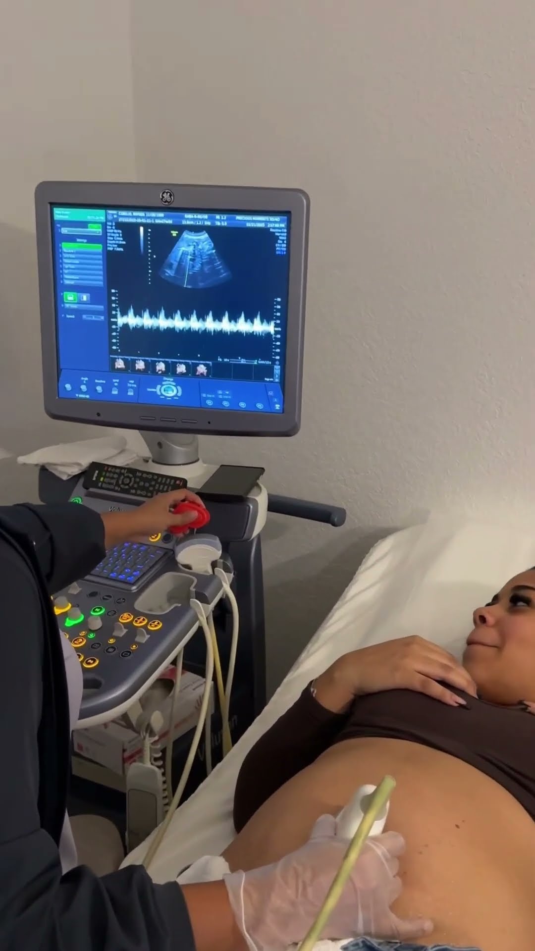 Hearing our babies heartbeat #shorts