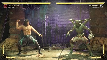 Liu Kang vs Kollector (Hardest AI) - Mortal Kombat 11