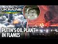 Ukrainian drones blast key Russian oil refinery as Putin’s rare rocket launcher destroyed