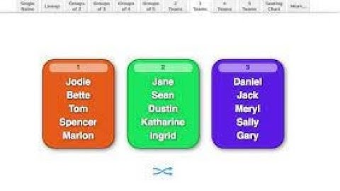Random Team Maker | Printable worksheets | Spinwheel | Random Name Picker | Flippity