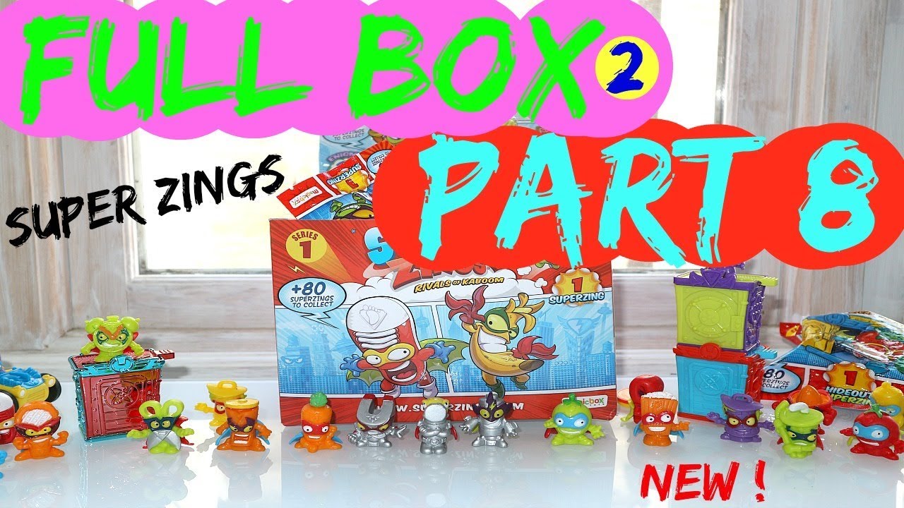 Super Zings series 1 Full box 2  [PART 8]  (Mega Unboxing)