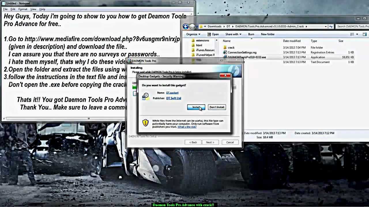 Daemon Tools Pro with Crack !!