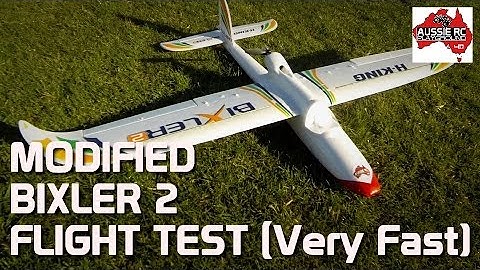 Modified Bixler 2 with NTM Motor and 7x4 Prop Test Flight
