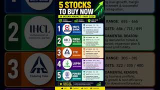 5 Stocks to Buy Now in - May 2026#StockMarketIndia#IndianStockMarket#StocksToBuy