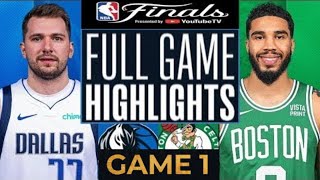 Boston Celtics vs. Dallas Mavericks  Full Highlights HD Game 1 | June 6 | 2024 NBA Finals