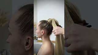 Как вплести канекалон в хвост,сделать косу из канекалона или коса Кардашьян #hairtutorial #hairstyle