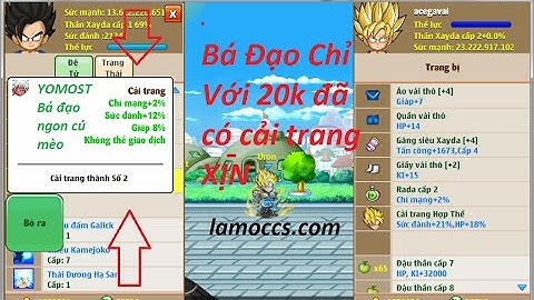 Hướng Dẫn Hack Cải Trang Xịn Chỉ Với 20k ngọc rồng online