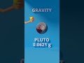 What is the gravity on the Mars, and other planets in the solar system?#gravity