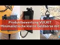 Produktbewertung VULKIT Minimalistische kleine Geldbörse mit Ausweisfenster, RFID-Blockierung, wasse