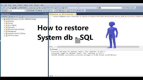 How to restore system database in SQL Server| Explained