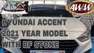 HYUNDAI ACCENT 2021 year model with bf stone