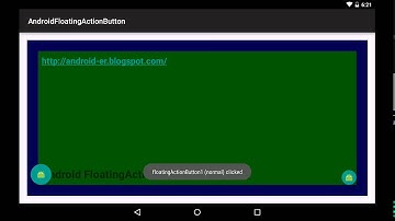 Android FloatingActionButton example