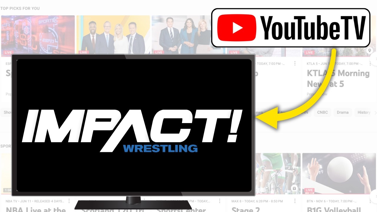 Как смотреть Impact Wrestling Network на YouTube TV | Смотрите Impact Wrestling без кабельного те...