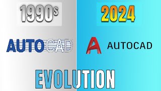 Evolution Of AutoCAD software from (1990 to 2024)