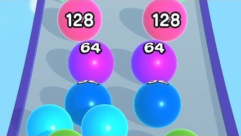 Ball Run 2048 🔴💜⚡️All Levels Gameplay Walkthrough Android, ios Game New Update - 126