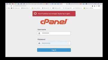 100% easy and working ways , C panel + Your IP address has changed. Please log in again.