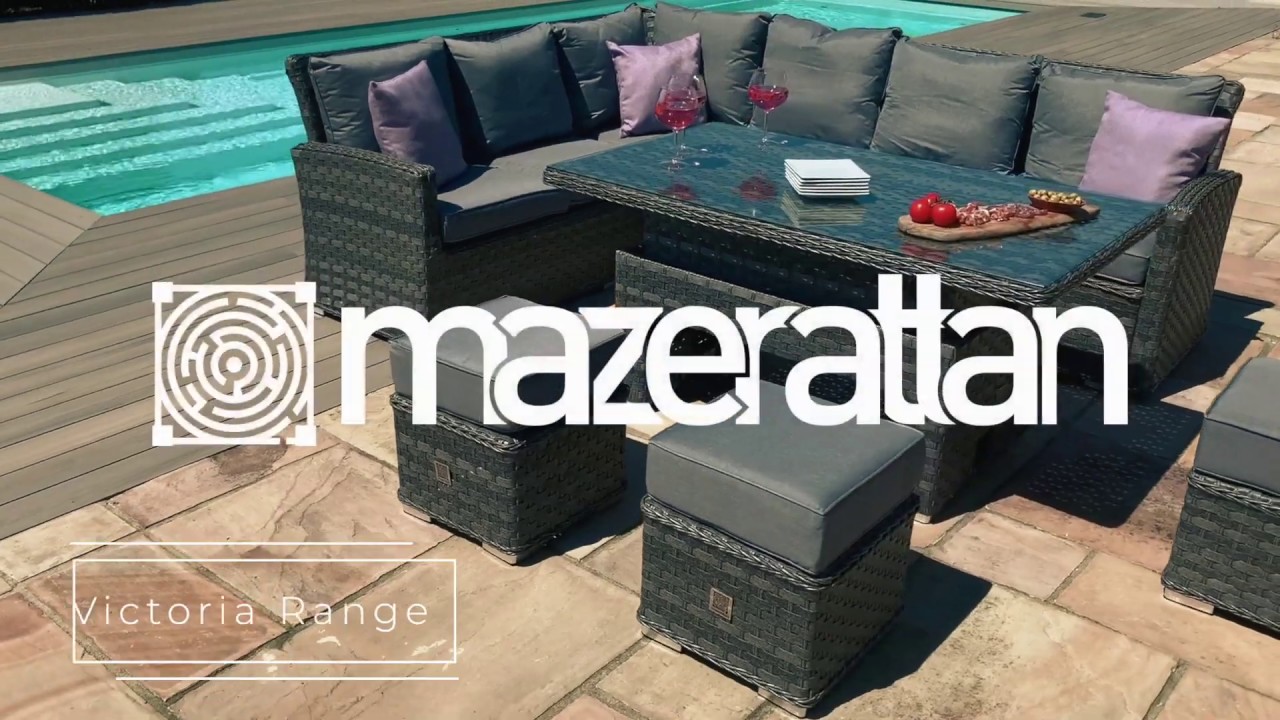 Oak Furniture House 2020 Garden Furniture - Victoria Weave