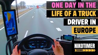 Nikotimer working on Netherlands and Belgium POV driving by DAF XG no music no talking video
