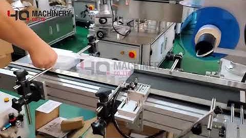 Automatic labeling machine for plastic box with three side sealing|YQ machinery label applicator