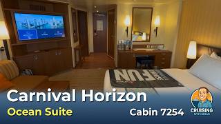 Carnival Horizon Ocean Suite Room Tour Cabin 7254