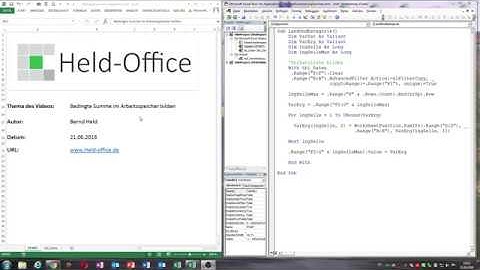 0016. Excel VBA: Eine bedingte Summierung im Array durchführen