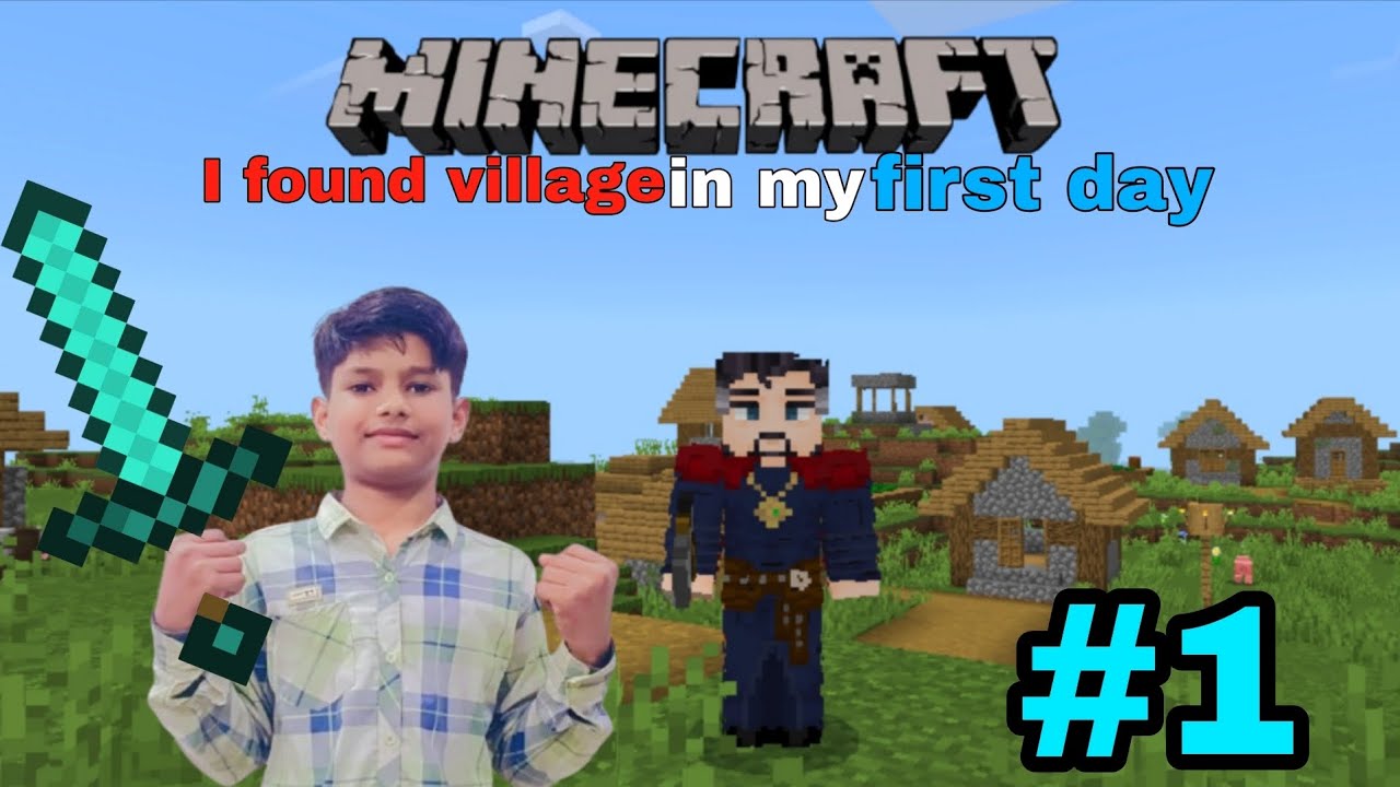 New Minecraft Series || I Found a Village In My First Day || Dantox ...
