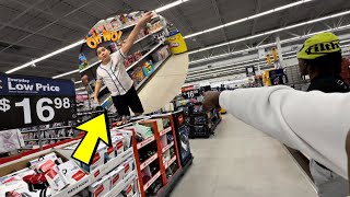 HIDE AND SEEK IN WALMART | We Got Kicked Out By The Cops!!