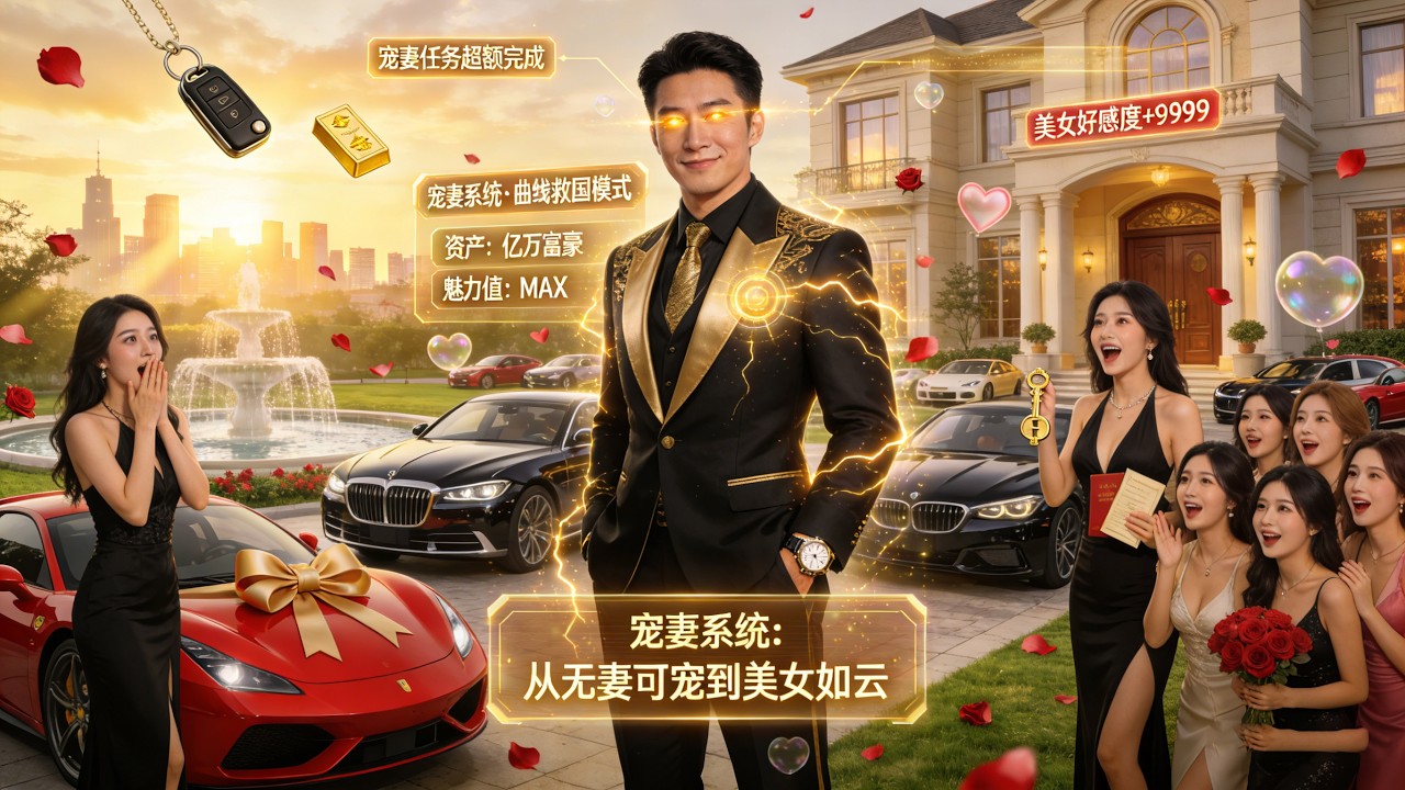 失业青年获宠妻系统无妻可宠！给兄弟老婆买车嫂子买房，逆袭富豪美女如云