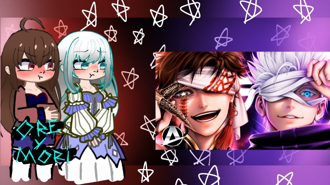 The Yellow-haired/ Shut Up, Evil Dragon! React Olhos vendados | Gojo & Qin Shi Huang | (Collab)