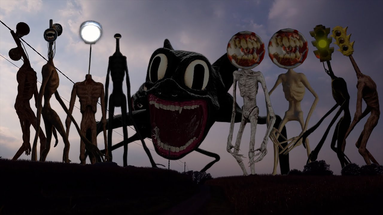 TEAM Siren Head VS TEAM Megaphone Head VS MUTANT Cartoon Cat VS TEAM ...