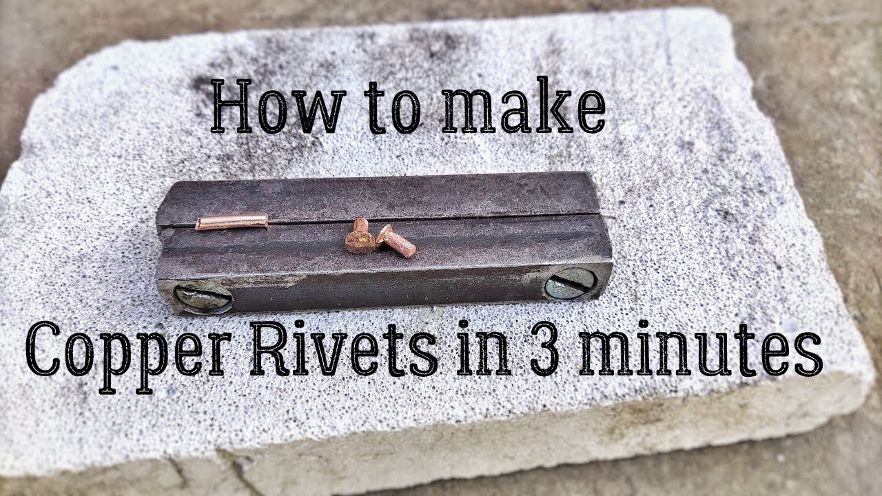 Copper Rivets (My Favorite!): Tools and Technique for Success 