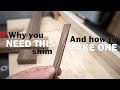 Make perfect bladewidth shims without measuring  how to make splines on the table saw