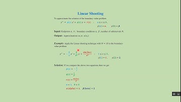 (11.1) Linear shooting method: MatLab code + download link.