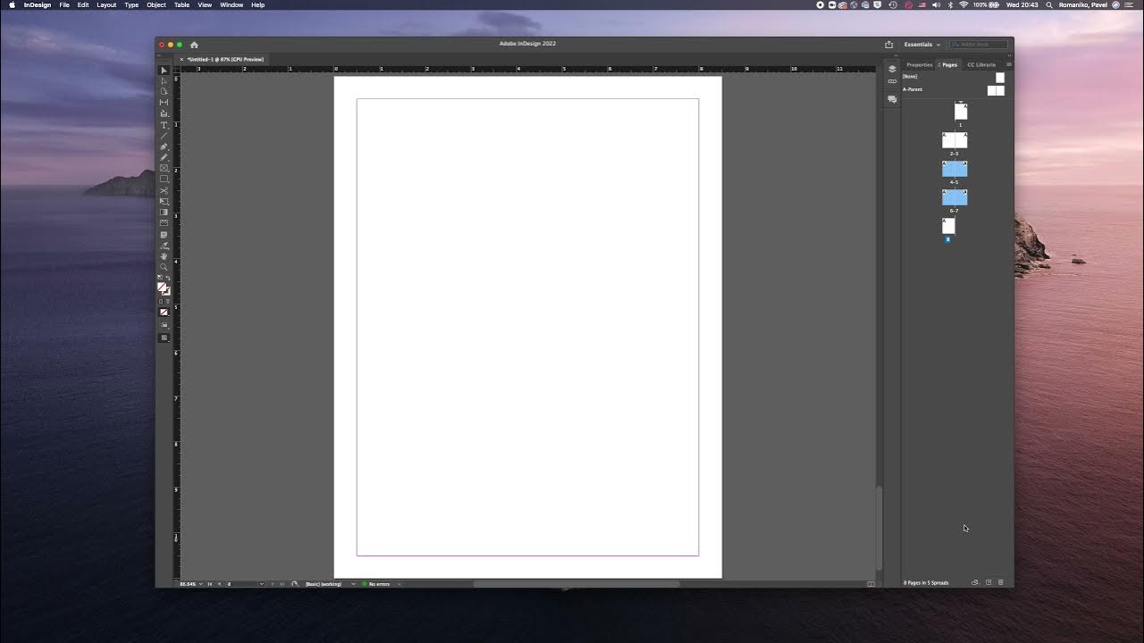Different page sizes in the same InDesign document YouTube